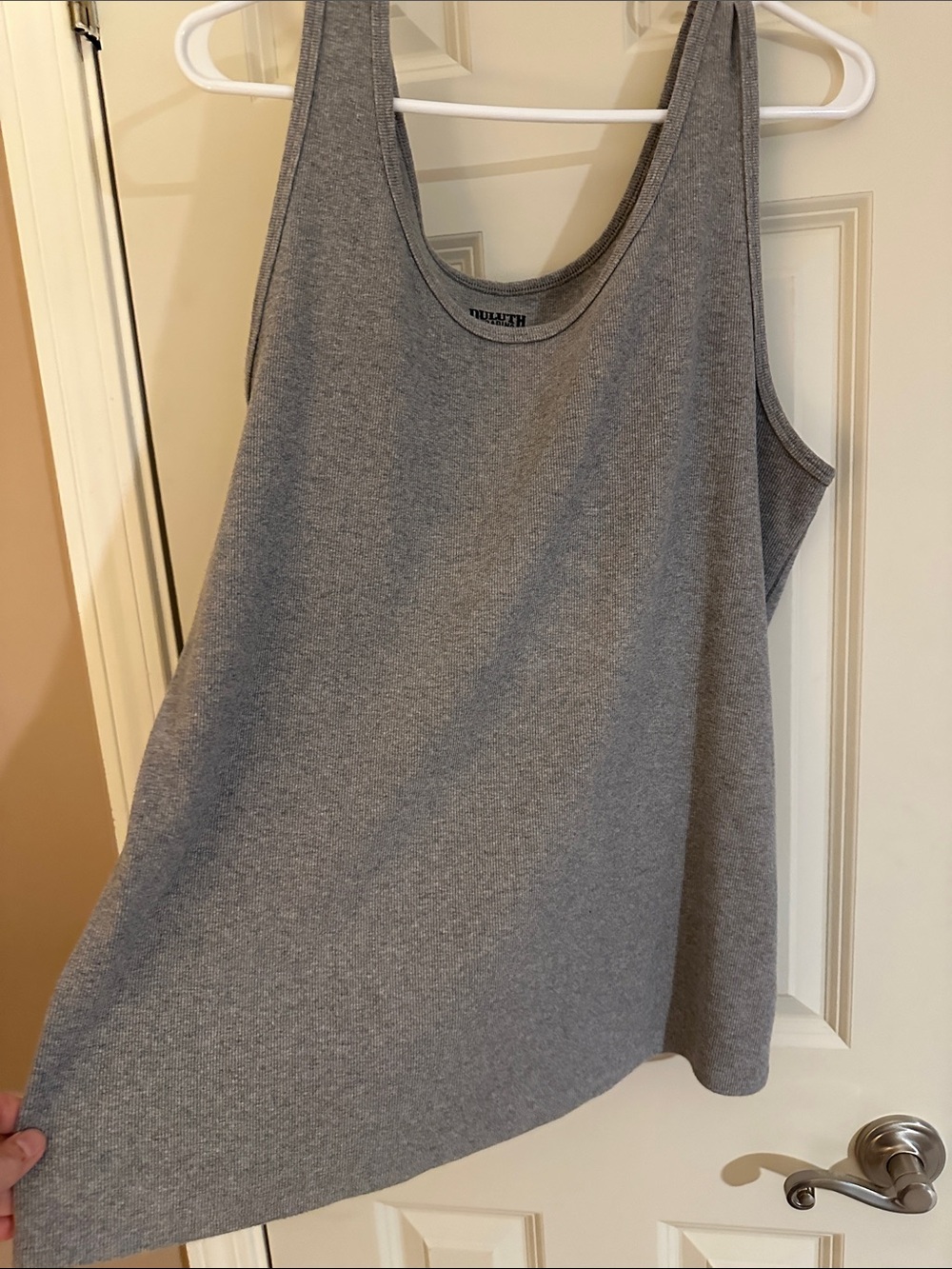 Duluth Trading Co Gray Scoop-Neck Tank